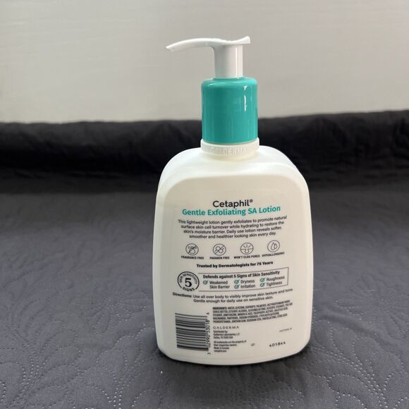 Cetaphil SA Gentle Exfoliating Lotion w/Salicylic Acid 16 FL OZ/473ML Body Bath - Picture 2 of 13